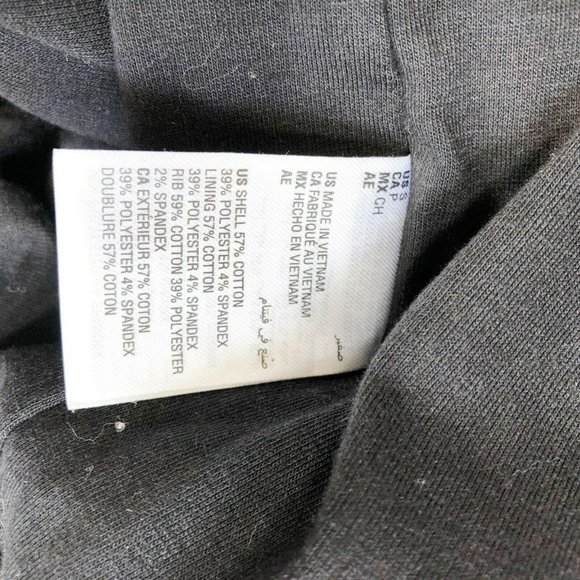 Ideology Snap Front Wrap Sweatshirt M Black Long - Picture 5 of 10